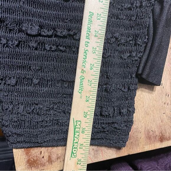 Hervé Léger Puckered Ruffle-Trim Mini Long Sleeve Cocktail Dress L - Picture 8 of 10